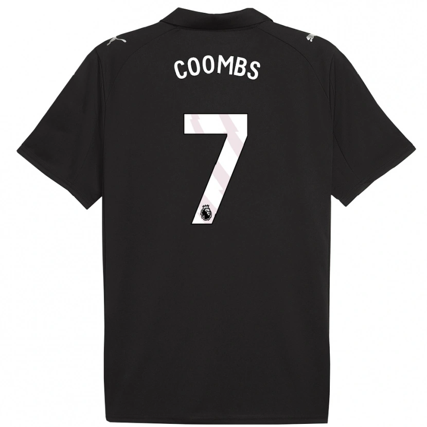 Danxen Damen Laura Coombs #7 Schwarz Weiß Auswärtstrikot Trikot 2025/26 T-Shirt Schweiz