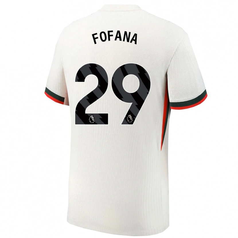 Danxen Damen Wesley Fofana #29 Weiß Grün Auswärtstrikot Trikot 2025/26 T-Shirt Schweiz