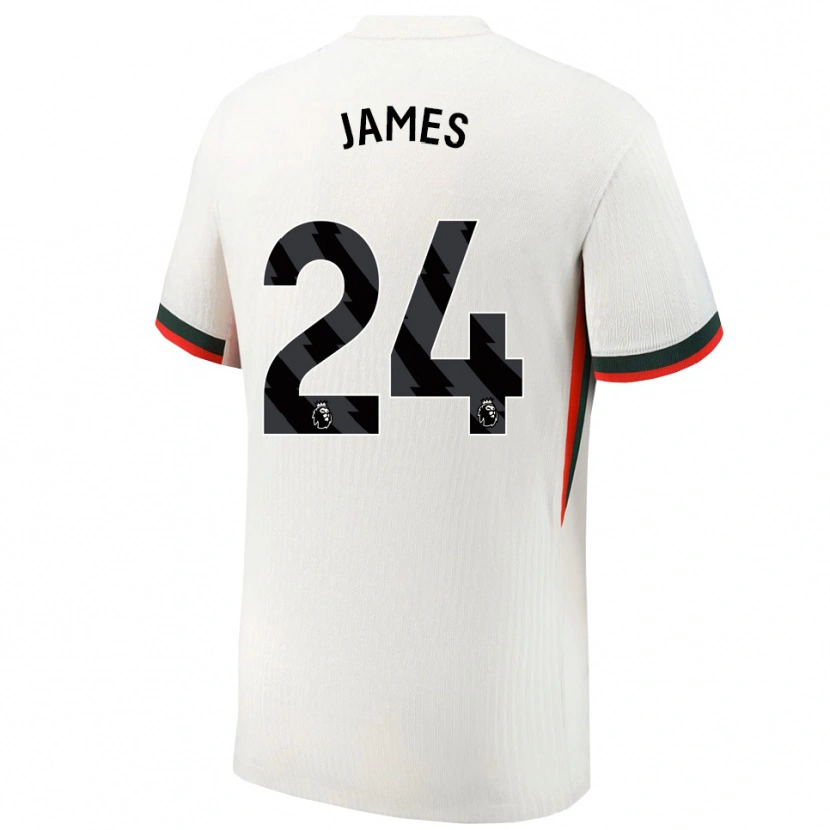 Danxen Damen Reece James #24 Weiß Grün Auswärtstrikot Trikot 2025/26 T-Shirt Schweiz