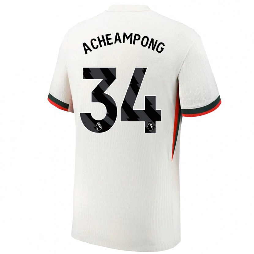 Danxen Damen Josh Acheampong #34 Weiß Grün Auswärtstrikot Trikot 2025/26 T-Shirt Schweiz