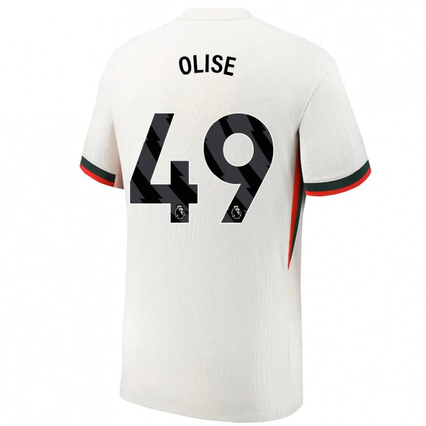 Danxen Damen Richard Olise #49 Weiß Grün Auswärtstrikot Trikot 2025/26 T-Shirt Schweiz