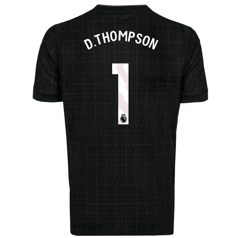 Danxen Damen Dylan Thompson #1 Schwarz Grau Auswärtstrikot Trikot 2025/26 T-Shirt Schweiz