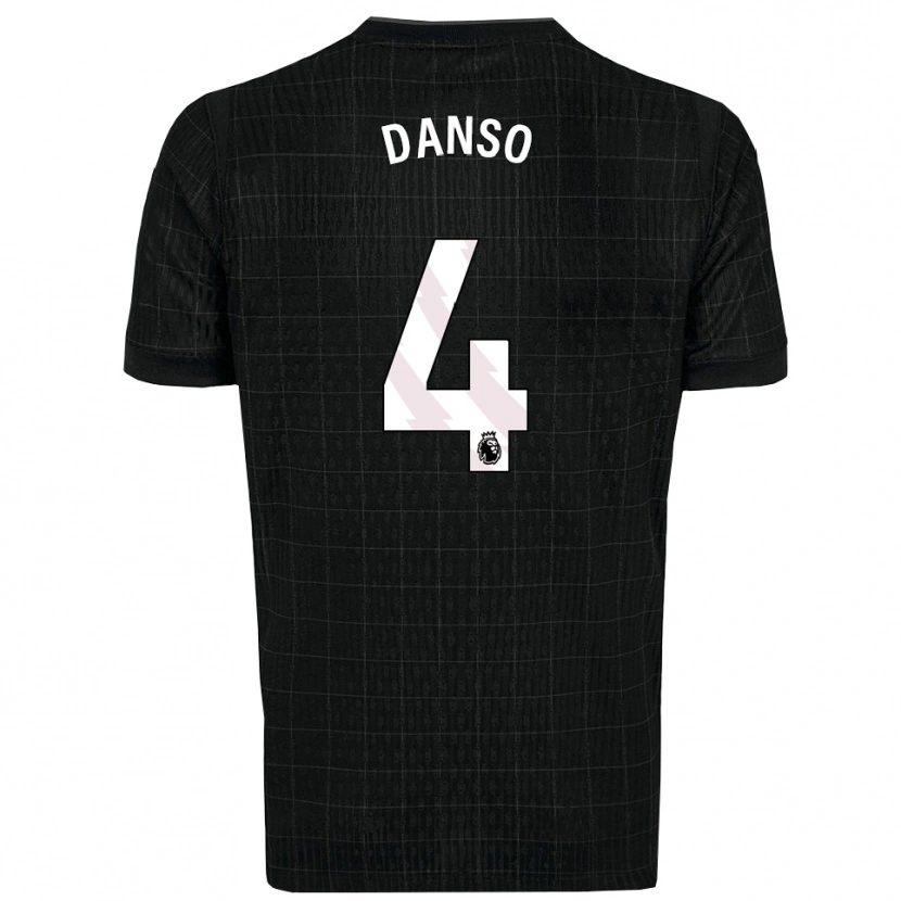 Danxen Damen Kevin Danso #4 Schwarz Grau Auswärtstrikot Trikot 2025/26 T-Shirt Schweiz