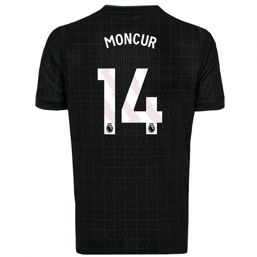 Danxen Damen Ronny Moncur #14 Schwarz Grau Auswärtstrikot Trikot 2025/26 T-Shirt Schweiz