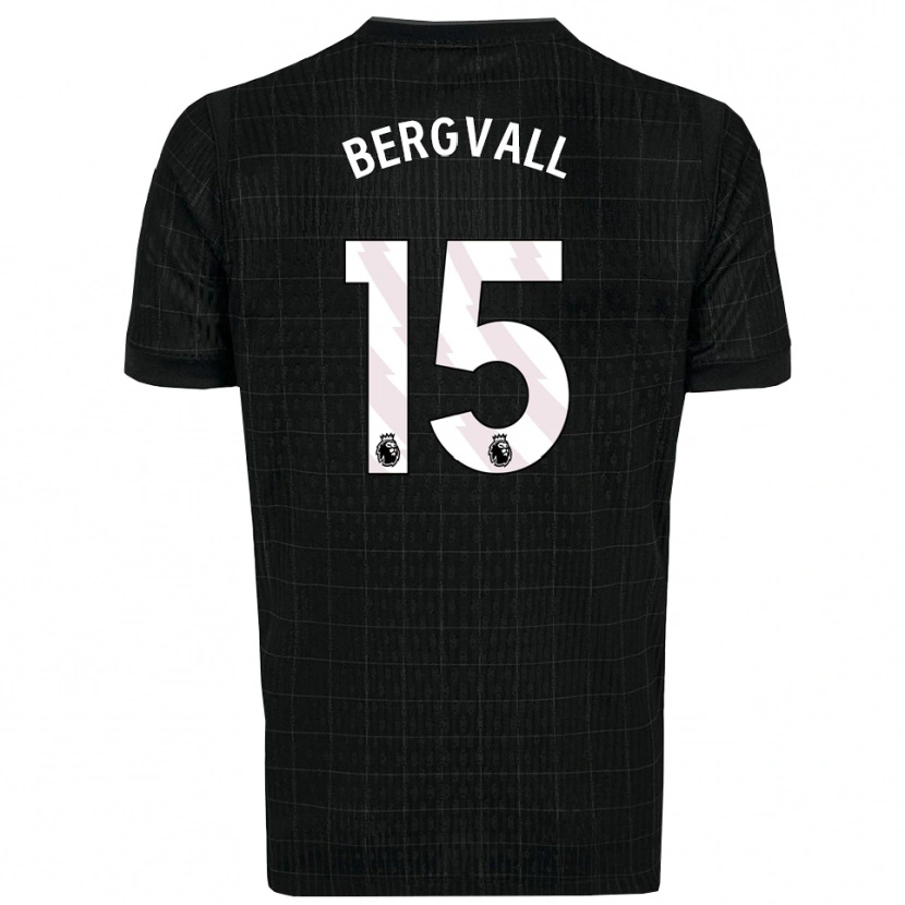 Danxen Damen Lucas Bergvall #15 Schwarz Grau Auswärtstrikot Trikot 2025/26 T-Shirt Schweiz