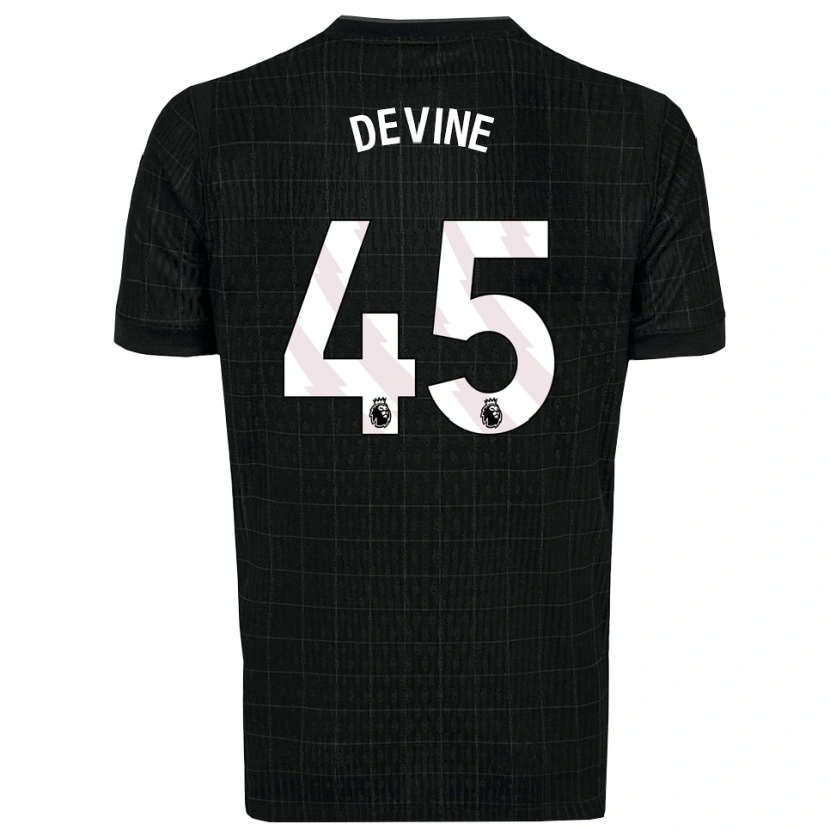 Danxen Damen Alfie Devine #45 Schwarz Grau Auswärtstrikot Trikot 2025/26 T-Shirt Schweiz