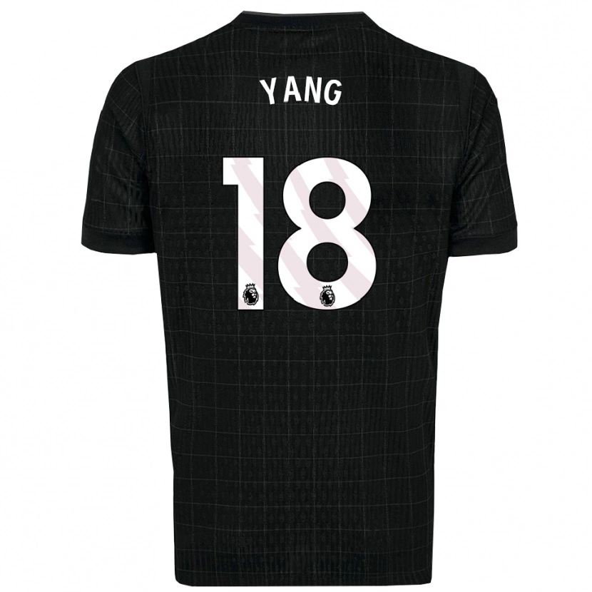 Danxen Damen Min-Hyeok Yang #18 Schwarz Grau Auswärtstrikot Trikot 2025/26 T-Shirt Schweiz