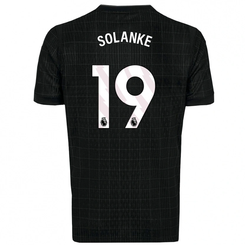 Danxen Damen Dominic Solanke #19 Schwarz Grau Auswärtstrikot Trikot 2025/26 T-Shirt Schweiz