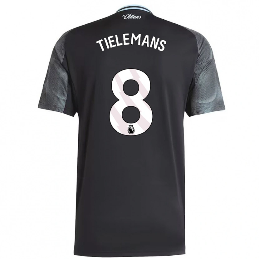 Danxen Damen Youri Tielemans #8 Schwarz Himmelblau Auswärtstrikot Trikot 2025/26 T-Shirt Schweiz