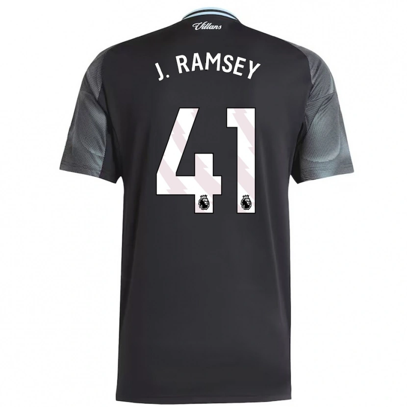 Danxen Damen Jacob Ramsey #41 Schwarz Himmelblau Auswärtstrikot Trikot 2025/26 T-Shirt Schweiz
