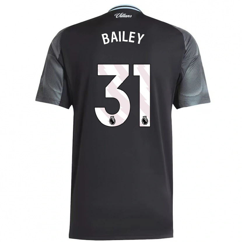 Danxen Damen Leon Bailey #31 Schwarz Himmelblau Auswärtstrikot Trikot 2025/26 T-Shirt Schweiz