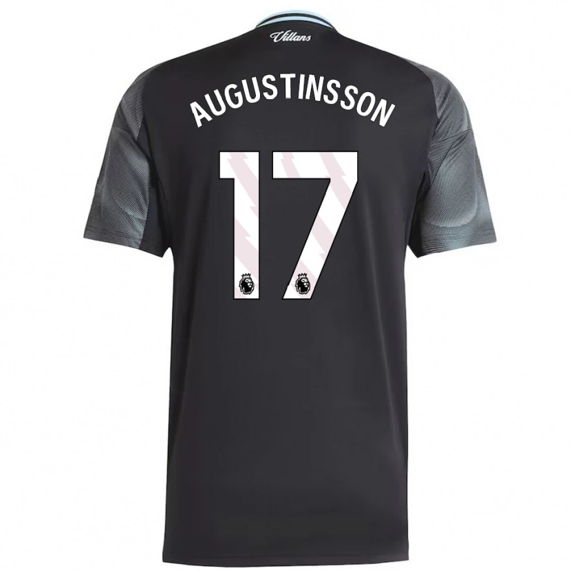 Danxen Damen Ludwig Augustinsson #17 Schwarz Himmelblau Auswärtstrikot Trikot 2025/26 T-Shirt Schweiz