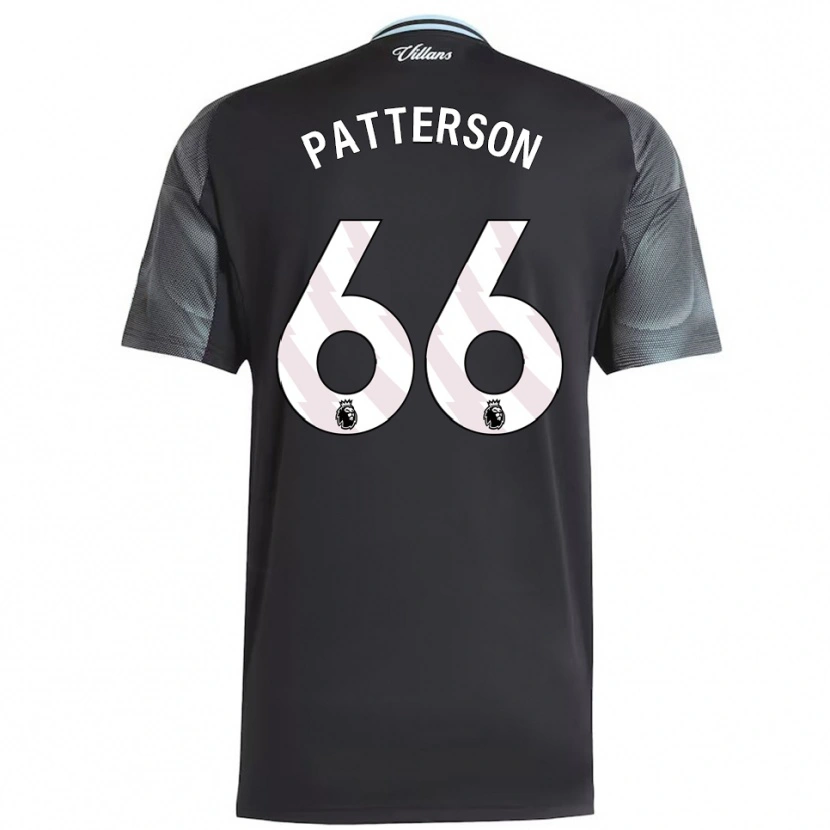 Danxen Damen Travis Patterson #66 Schwarz Himmelblau Auswärtstrikot Trikot 2025/26 T-Shirt Schweiz