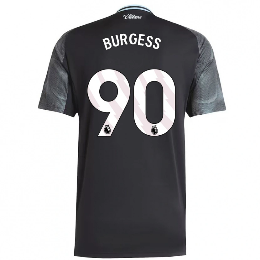 Danxen Damen Woody Burgess #90 Schwarz Himmelblau Auswärtstrikot Trikot 2025/26 T-Shirt Schweiz