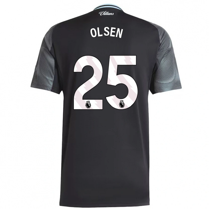 Danxen Damen Robin Olsen #25 Schwarz Himmelblau Auswärtstrikot Trikot 2025/26 T-Shirt Schweiz