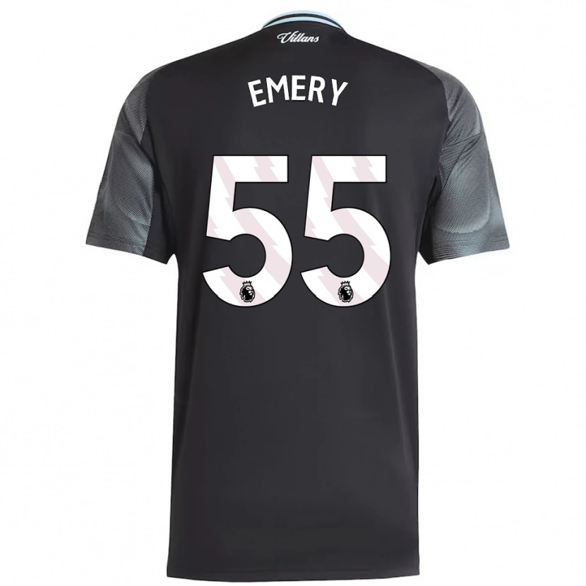 Danxen Damen Lander Emery #55 Schwarz Himmelblau Auswärtstrikot Trikot 2025/26 T-Shirt Schweiz