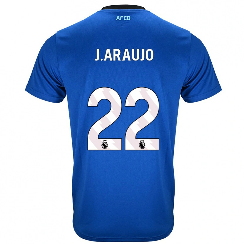Danxen Damen Julián Araujo #22 Blau Schwarz Auswärtstrikot Trikot 2025/26 T-Shirt Schweiz