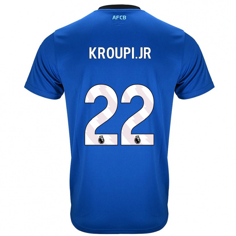Danxen Damen Eli Junior Kroupi #22 Blau Schwarz Auswärtstrikot Trikot 2025/26 T-Shirt Schweiz
