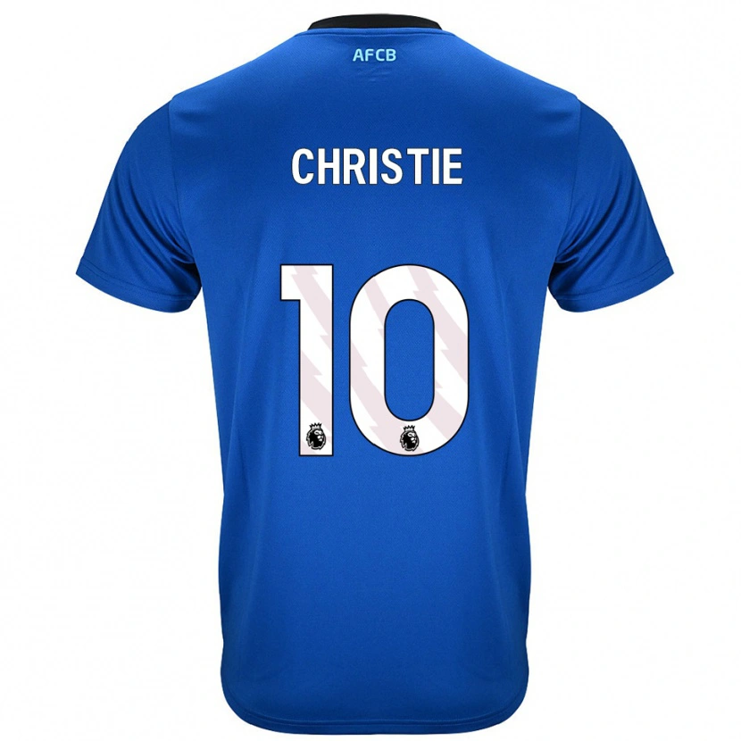 Danxen Damen Ryan Christie #10 Blau Schwarz Auswärtstrikot Trikot 2025/26 T-Shirt Schweiz