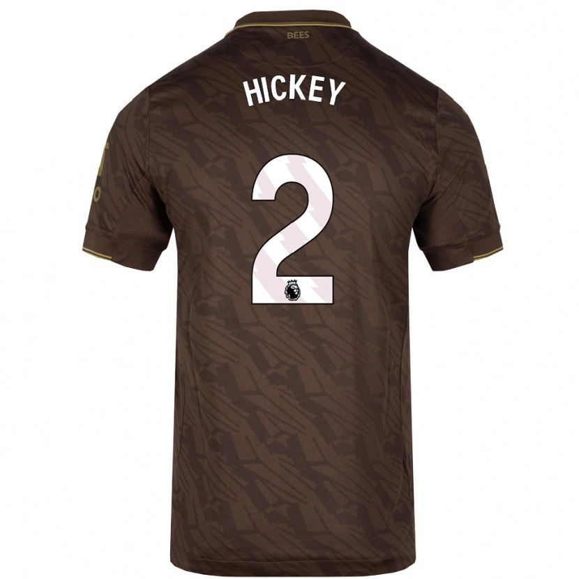Danxen Damen Aaron Hickey #2 Braun Gold Auswärtstrikot Trikot 2025/26 T-Shirt Schweiz