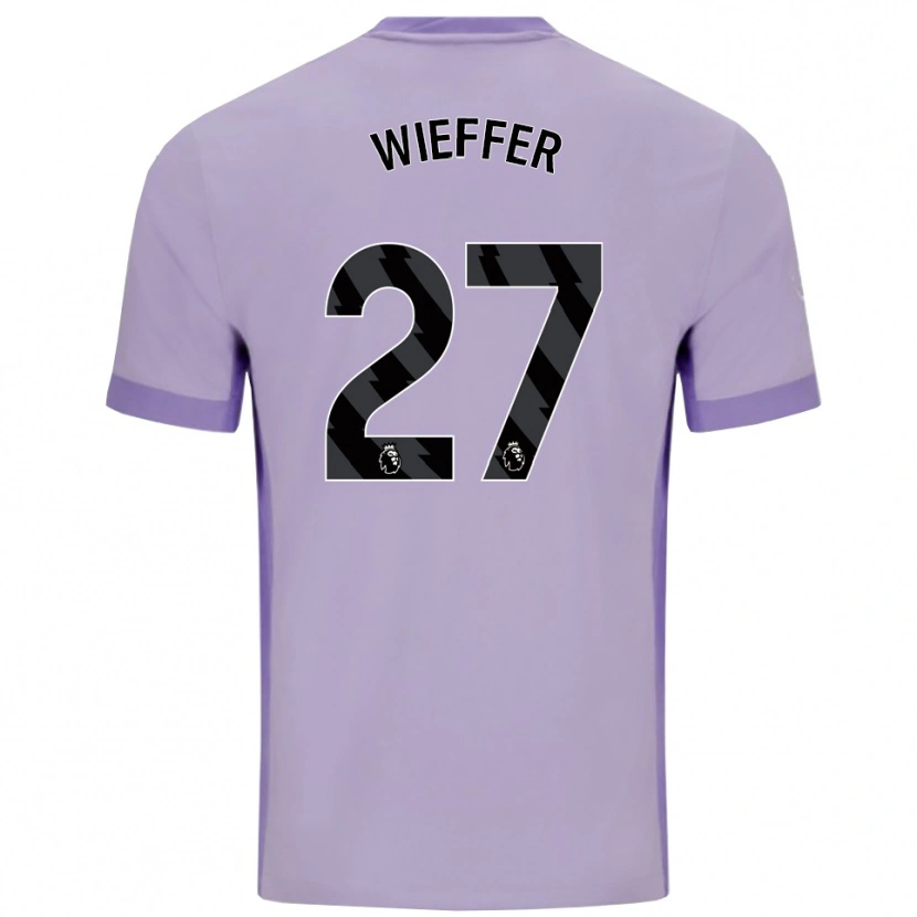 Danxen Damen Mats Wieffer #27 Taro Lila Weiß Auswärtstrikot Trikot 2025/26 T-Shirt Schweiz