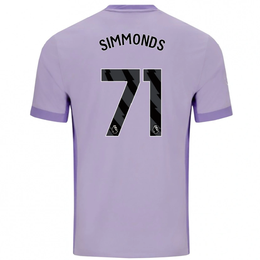 Danxen Damen Freddie Simmonds #71 Taro Lila Weiß Auswärtstrikot Trikot 2025/26 T-Shirt Schweiz
