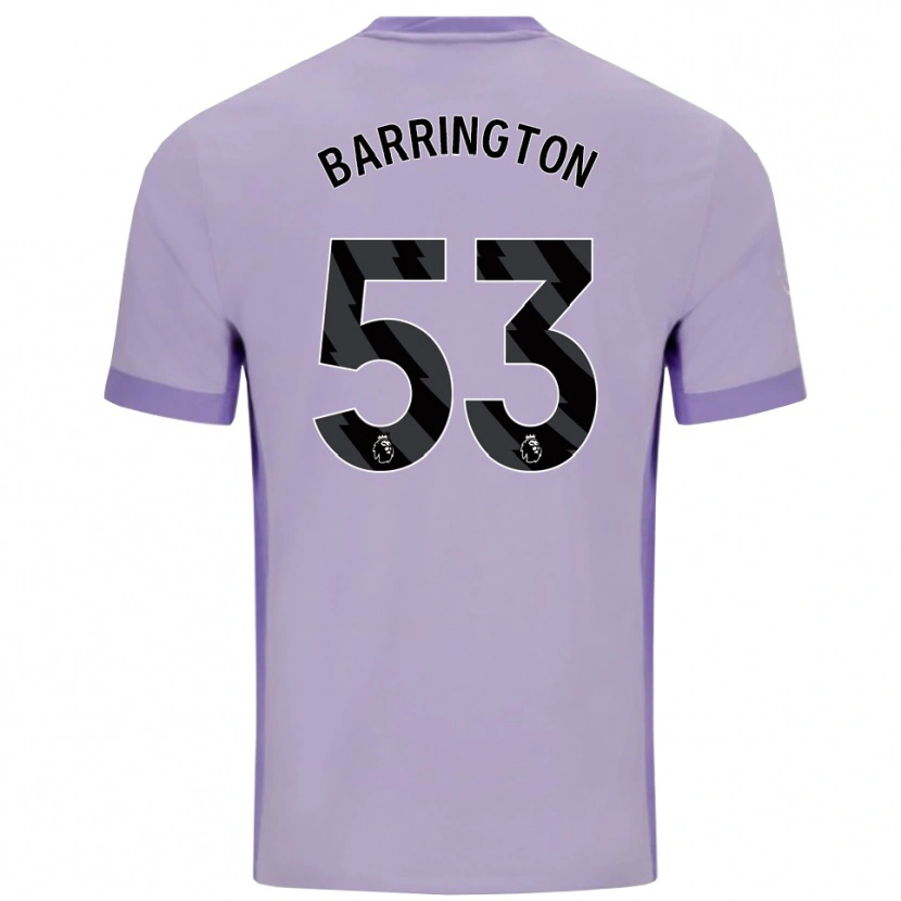 Danxen Damen Luca Barrington #53 Taro Lila Weiß Auswärtstrikot Trikot 2025/26 T-Shirt Schweiz