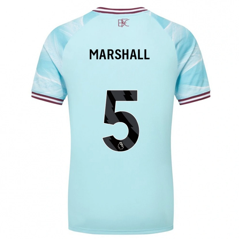 Danxen Damen Georgia Marshall #5 Himmelblau Burgunderrot Auswärtstrikot Trikot 2025/26 T-Shirt Schweiz
