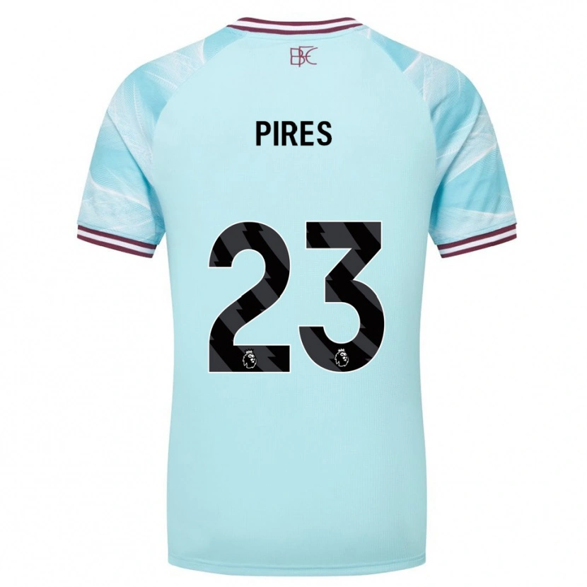 Danxen Damen Lucas Pires #23 Himmelblau Burgunderrot Auswärtstrikot Trikot 2025/26 T-Shirt Schweiz