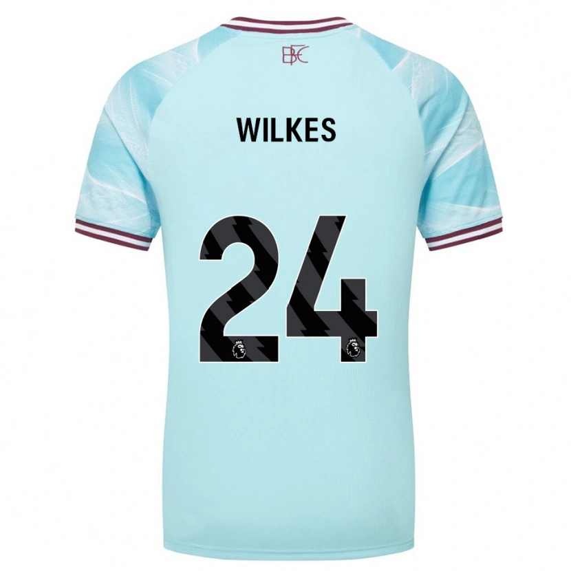 Danxen Damen Tilly Wilkes #24 Himmelblau Burgunderrot Auswärtstrikot Trikot 2025/26 T-Shirt Schweiz