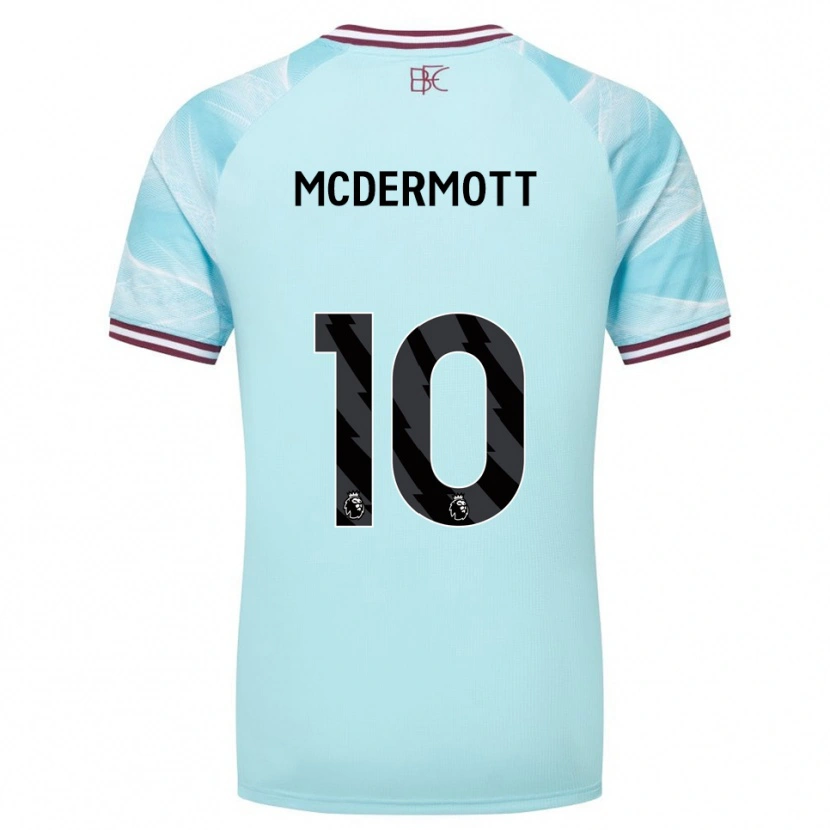 Danxen Damen Tommy Mcdermott #10 Himmelblau Burgunderrot Auswärtstrikot Trikot 2025/26 T-Shirt Schweiz