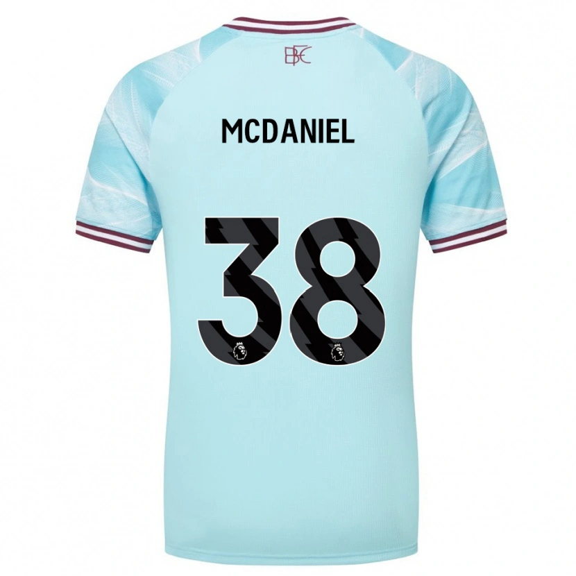 Danxen Damen Louise Mcdaniel #38 Himmelblau Burgunderrot Auswärtstrikot Trikot 2025/26 T-Shirt Schweiz