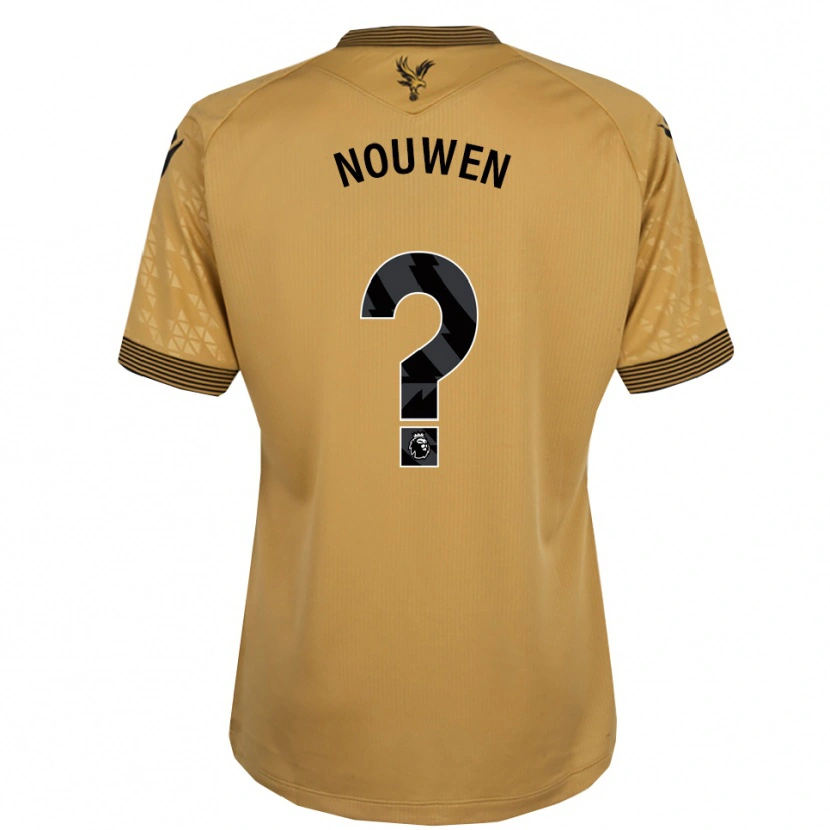 Danxen Damen Aniek Nouwen #0 Gold Schwarz Auswärtstrikot Trikot 2025/26 T-Shirt Schweiz