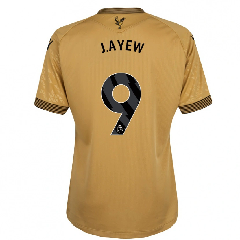 Danxen Damen Jordan Ayew #9 Gold Schwarz Auswärtstrikot Trikot 2025/26 T-Shirt Schweiz