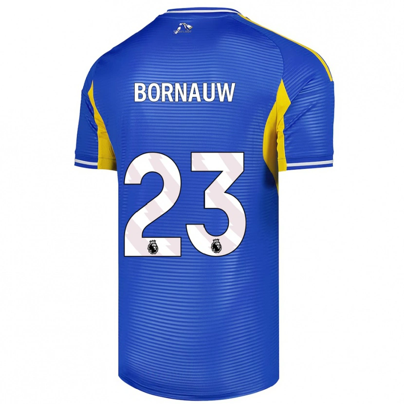 Danxen Damen Sebastiaan Bornauw #23 Blau Gelb Auswärtstrikot Trikot 2025/26 T-Shirt Schweiz