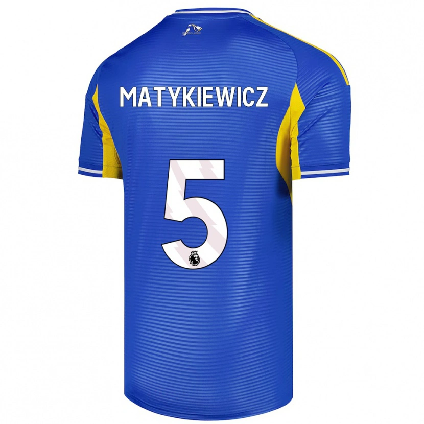 Danxen Damen Luke Matykiewicz #5 Blau Gelb Auswärtstrikot Trikot 2025/26 T-Shirt Schweiz