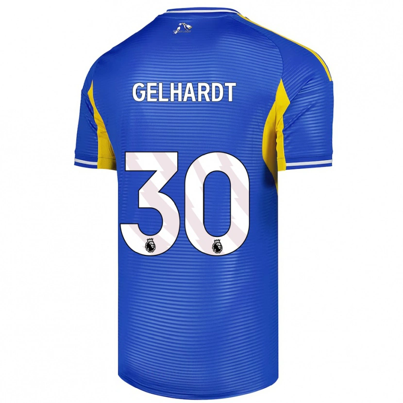 Danxen Damen Joe Gelhardt #30 Blau Gelb Auswärtstrikot Trikot 2025/26 T-Shirt Schweiz