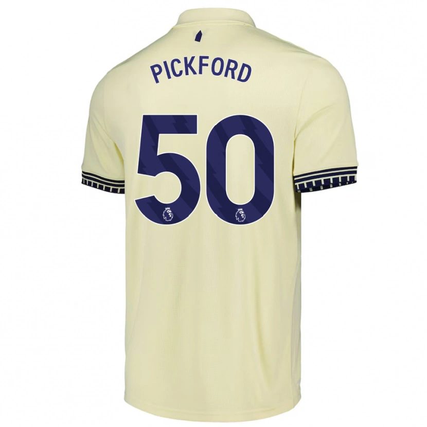 Danxen Damen George Pickford #50 Creme Weiß Schwarz Auswärtstrikot Trikot 2025/26 T-Shirt Schweiz