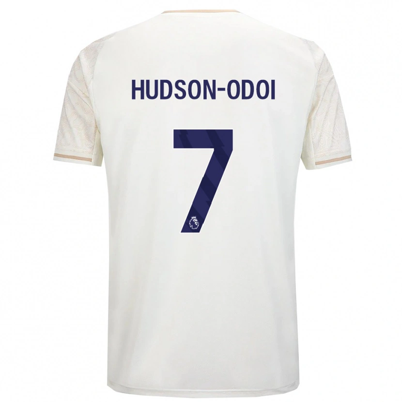 Danxen Damen Callum Hudson-Odoi #7 Creme Weiß Schwarz Auswärtstrikot Trikot 2025/26 T-Shirt Schweiz
