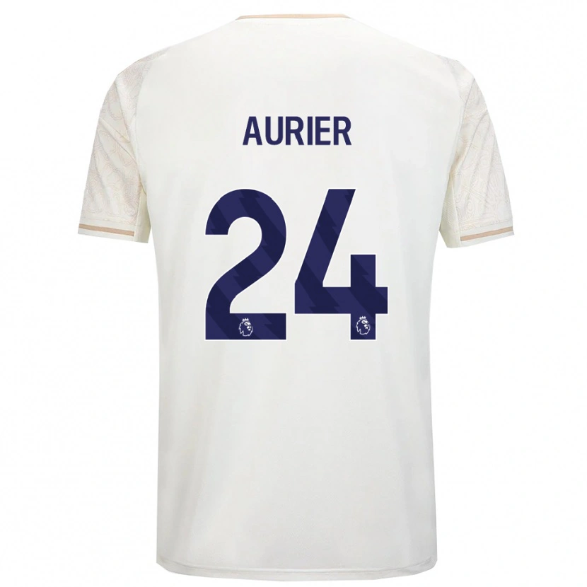 Danxen Damen Serge Aurier #24 Creme Weiß Schwarz Auswärtstrikot Trikot 2025/26 T-Shirt Schweiz