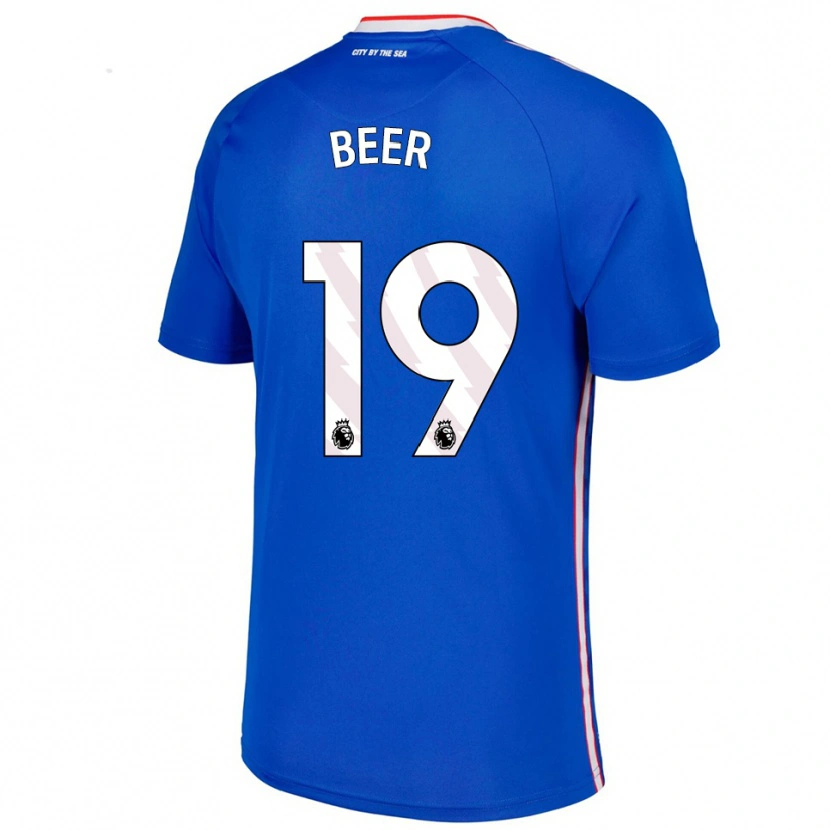 Danxen Damen Megan Beer #19 Blau Weiß Auswärtstrikot Trikot 2025/26 T-Shirt Schweiz