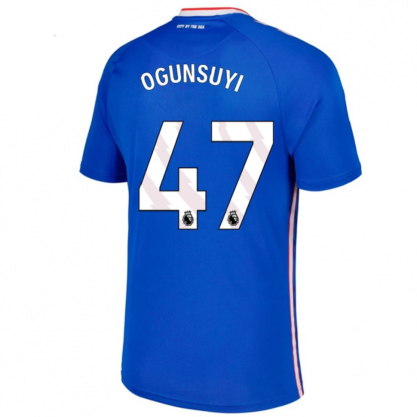 Danxen Damen Trey Samuel-Ogunsuyi #47 Blau Weiß Auswärtstrikot Trikot 2025/26 T-Shirt Schweiz