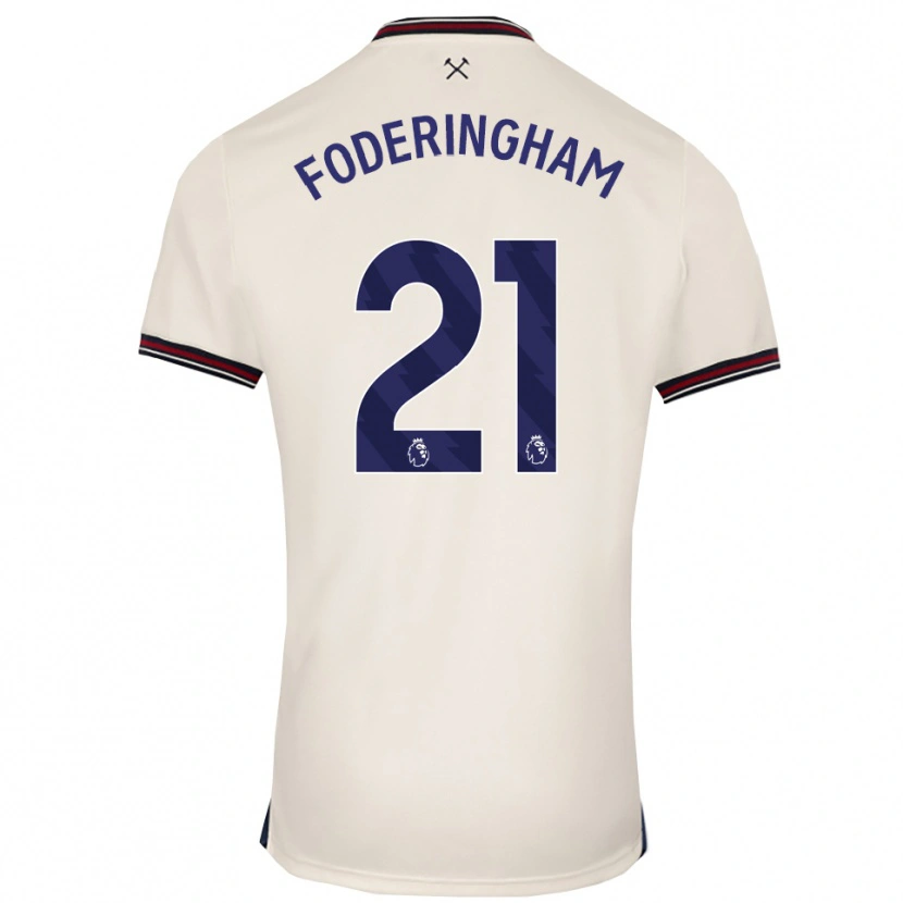Danxen Damen Wes Foderingham #21 Creme Weiß Auswärtstrikot Trikot 2025/26 T-Shirt Schweiz