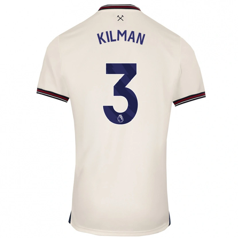 Danxen Damen Maximilian Kilman #3 Creme Weiß Auswärtstrikot Trikot 2025/26 T-Shirt Schweiz