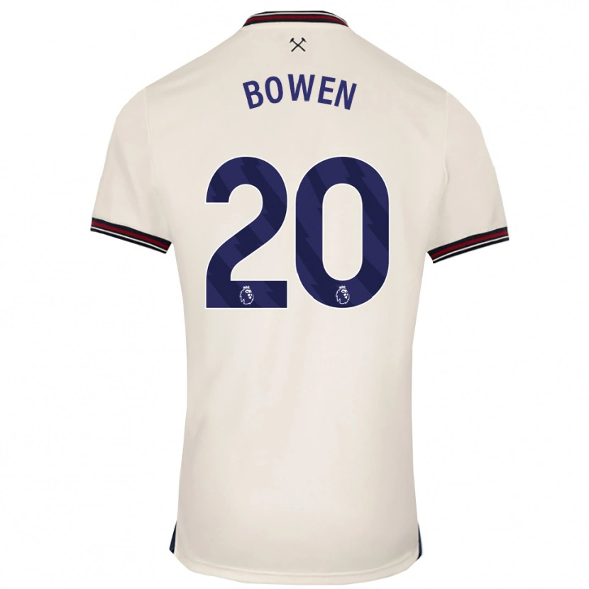 Danxen Damen Jarrod Bowen #20 Creme Weiß Auswärtstrikot Trikot 2025/26 T-Shirt Schweiz