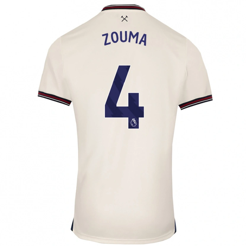 Danxen Damen Kurt Zouma #4 Creme Weiß Auswärtstrikot Trikot 2025/26 T-Shirt Schweiz