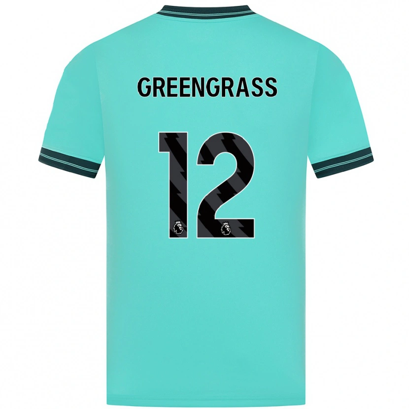 Danxen Damen Charlotte Greengrass #12 Himmelblau Grün Auswärtstrikot Trikot 2025/26 T-Shirt Schweiz