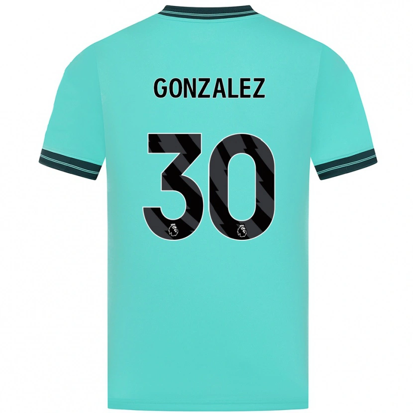 Danxen Damen Enso González #30 Himmelblau Grün Auswärtstrikot Trikot 2025/26 T-Shirt Schweiz