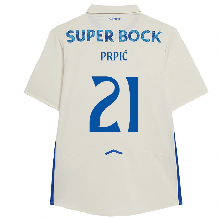 Danxen Damen Dominik Prpić #21 Weiß Blau Ausweichtrikot Trikot 2025/26 T-Shirt Schweiz