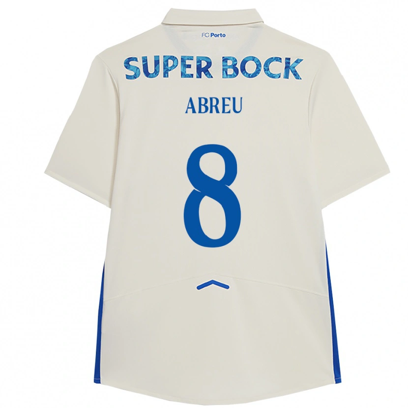 Danxen Damen João Abreu #8 Weiß Blau Ausweichtrikot Trikot 2025/26 T-Shirt Schweiz